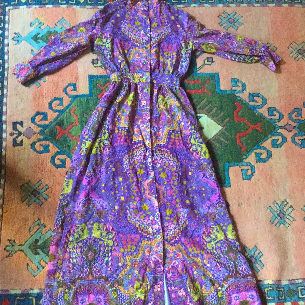 Vintage Hippie 60’s 70’s Costume Maxi Dress